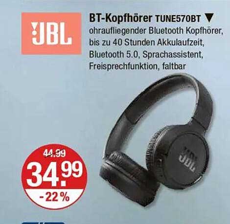 JBL BT-Kopfhörer TUNE570BT