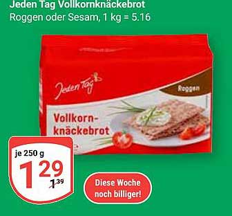 Jeden Tag Vollkornknäckebrot 250 g