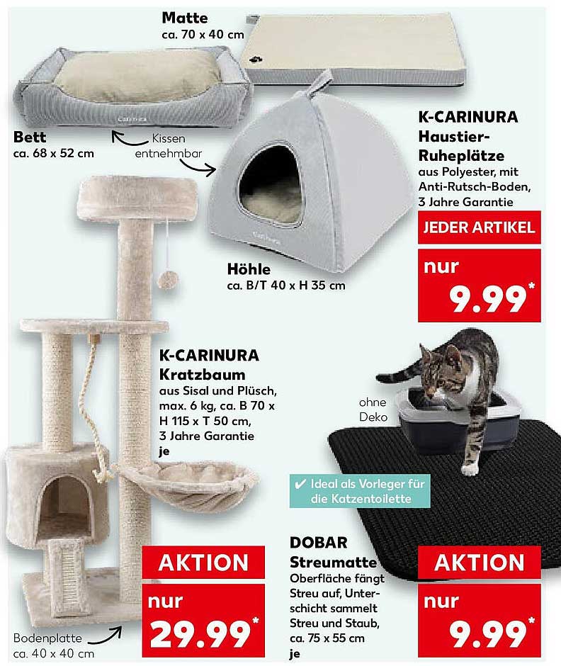 K-CARINURA Haustier-Ruheplätze nur 9,99 €