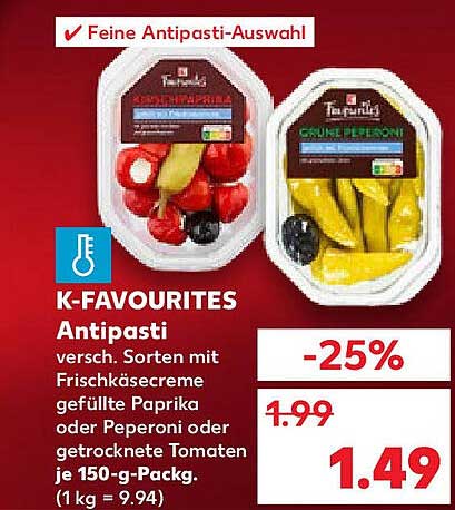 K-Favourites Antipasti 150-g-Pack