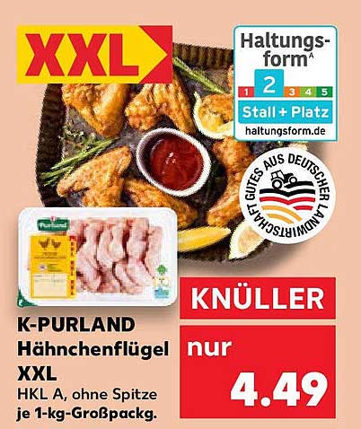 K-PURLAND Hähnchenflügel XXL