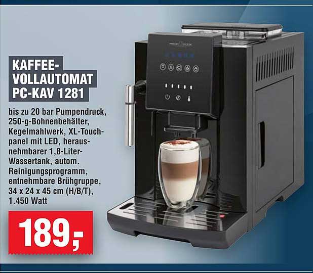 KAFFEE-VOLLAUTOMAT PC-KAV 1281