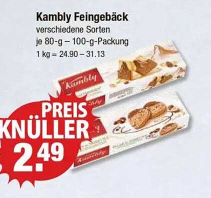 Kambly Feingebäck - verschiedene Sorten