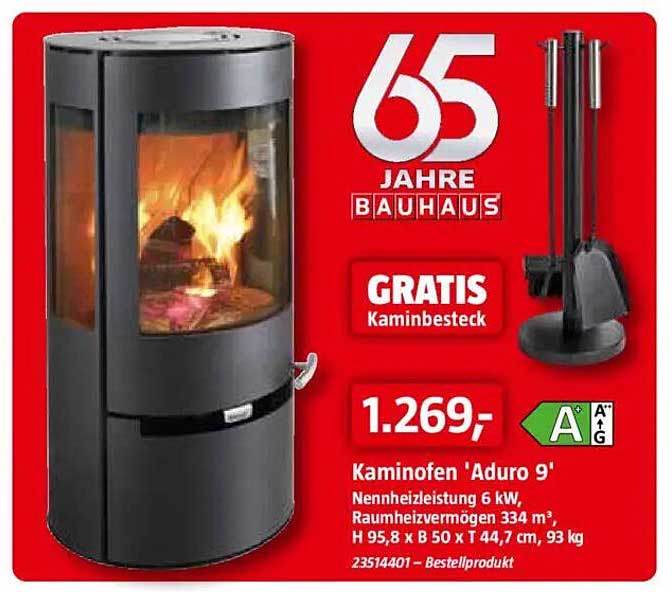 Kaminofen 'Aduro 9' mit Gratis Kaminbesteck