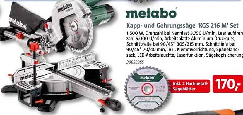 Kapp- und Gehrungssäge 'KGS 216 M' Set