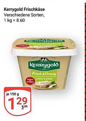 Kerrygold Frischkäse - verschiedene Sorten