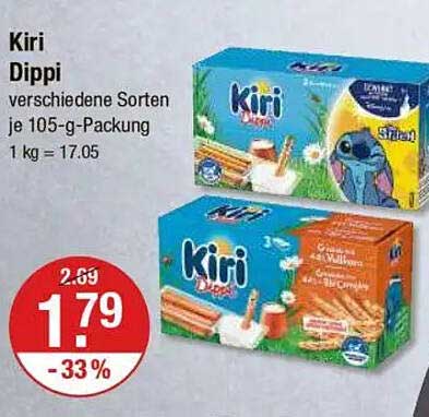 Kiri Dippi verschiedene Sorten je 105-g-Packung