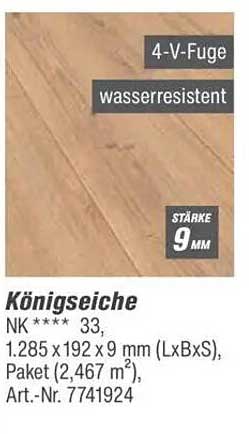 Königseiche Laminat – Wasserresistent und Strapazierfähig