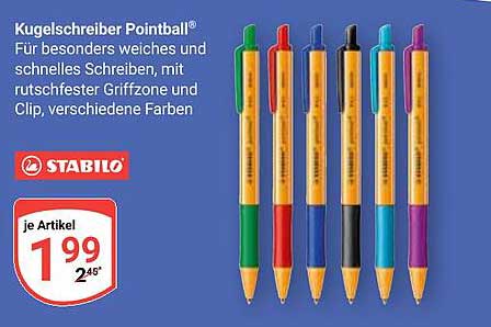 Kugelschreiber Pointball® von Stabilo – Weich und schnell schreiben!