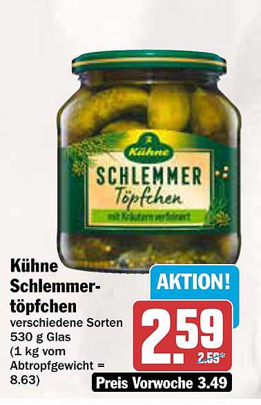 Kühnés Schlemmer-Töpfchen – verschiedene Sorten 530 g