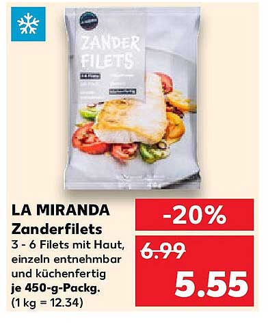LA MIRANDA Zanderfilets 450 g