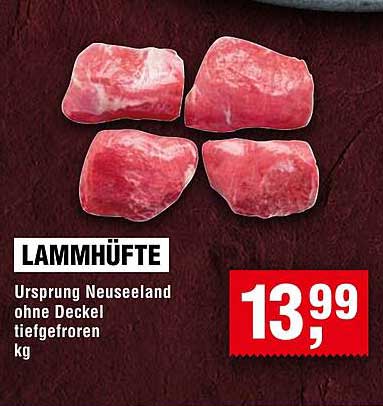 LAMMHÜFTE - Ursprung Neuseeland ohne Deckel tiefgefroren