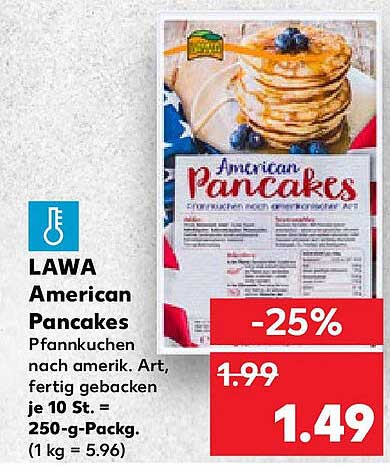 LAWA American Pancakes – 10 St. à 250 g