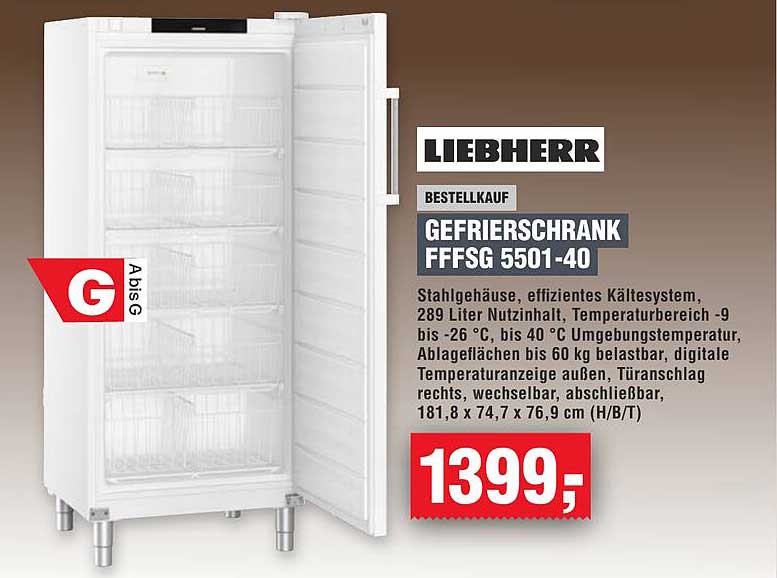Liebherr Gefrierschrank FFFSG 5501-40