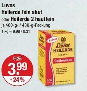 Luvos Heilerde fein akut oder Heilerde 2 hautfein - 400 g und 480 g Packung