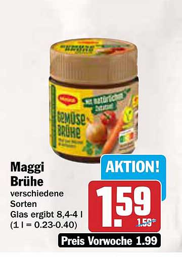 Maggi Brühe verschiedene Sorten