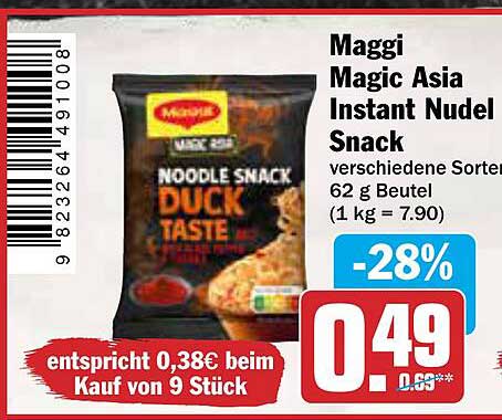 Maggi Magic Asia Instant Nudel Snack – verschiedene Sorten