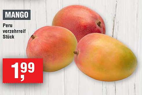 Mango Peru verzehrreif Stück
