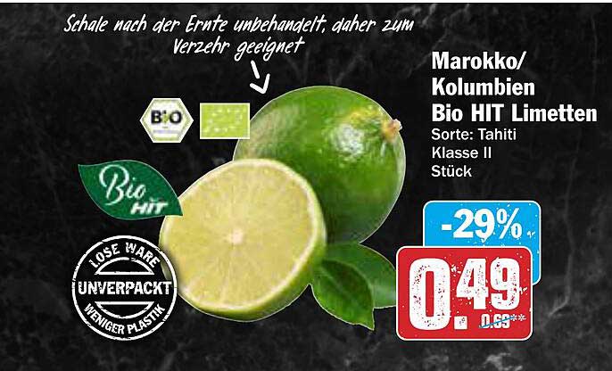Marokko/ Kolumbien Bio HIT Limetten