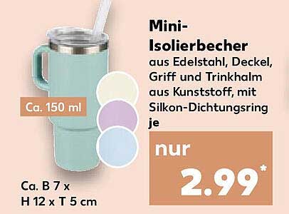 Mini-Isolierbecher aus Edelstahl – perfekt für Ihr Getränk