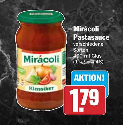 Mirácoli Pastasauce - verschiedene Sorten 400 ml Glas