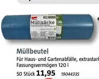 Müllbeutel für Haus- und Gartenabfälle, 50 Stück, für 11,95 €