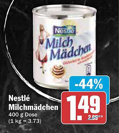 Nestlé Milchmädchen 400 g Dose