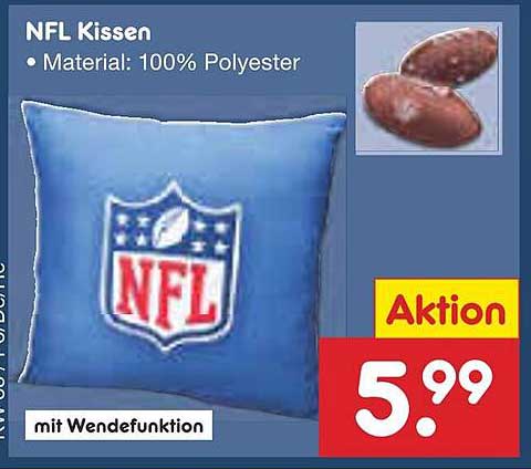 NFL Kissen mit Wende-Funktion