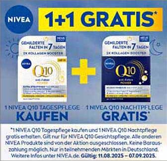 NIVEA Q10 Tagespflege kaufen und Nachtpflege gratis erhalten