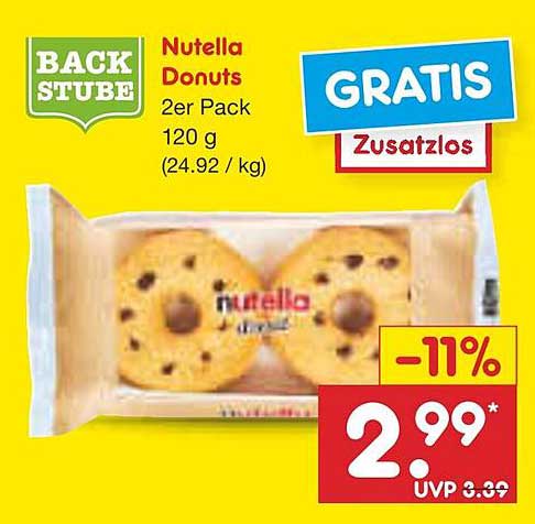 Nutella Donuts 2er Pack 120 g