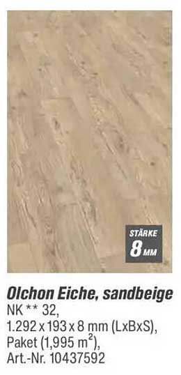 Olchon Eiche, sandbeige – Hochwertiger Laminatboden