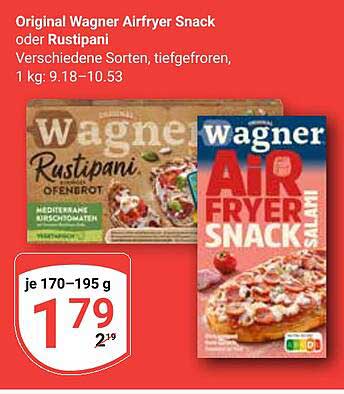 Original Wagner Airfryer Snack oder Rustipani