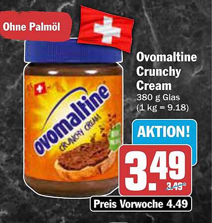 Ovomaltine Crunchy Cream 380 g Glas