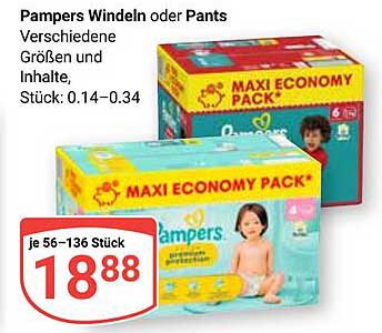 Pampers Windeln oder Pants – Maxi Economy Pack