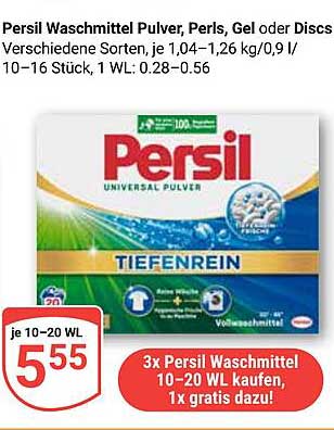 Persil Waschmittel Pulver, Perls, Gel oder Discs