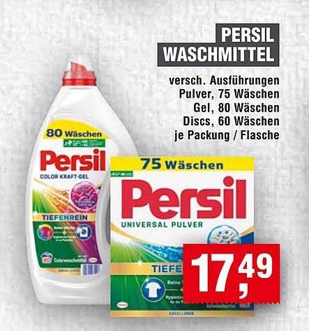 PERSIL WASCHMITTEL - Verschiedene Ausführungen
