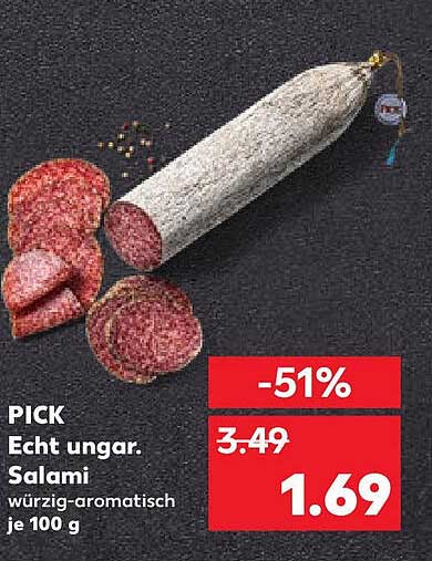 PICK Echt ungar. Salami - würzig-aromatisch je 100 g