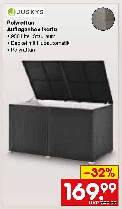 Poly rattan Auflagenbox Ikaria