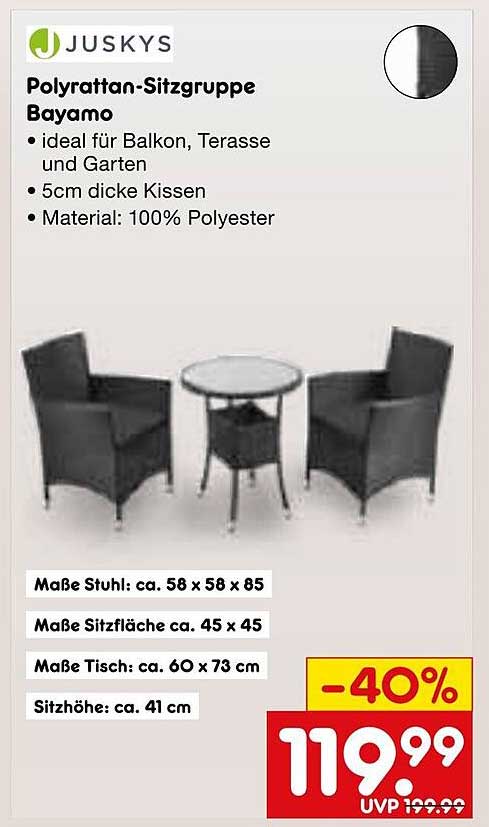Poly Rattan-Sitzgruppe Bayamo