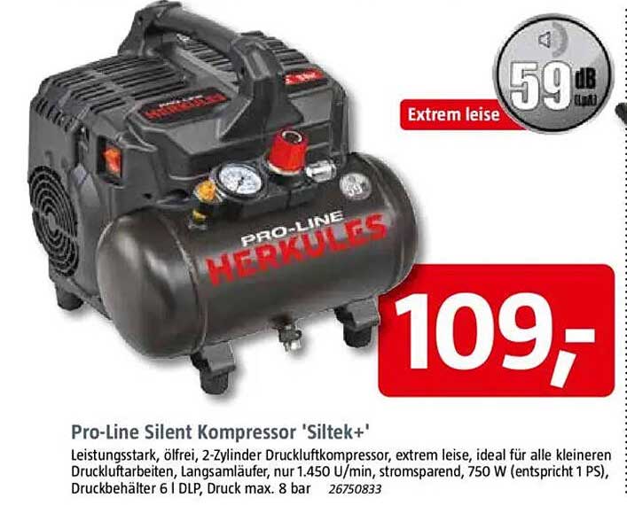 Pro-Line Silent Kompressor 'Siltek+'
