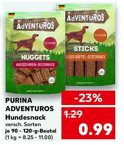 PURINA ADVENTUROS Hundesnack in verschiedenen Sorten