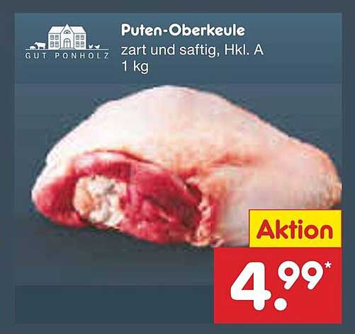 Puten-Oberkeule zart und saftig, Hkl. A, 1 kg
