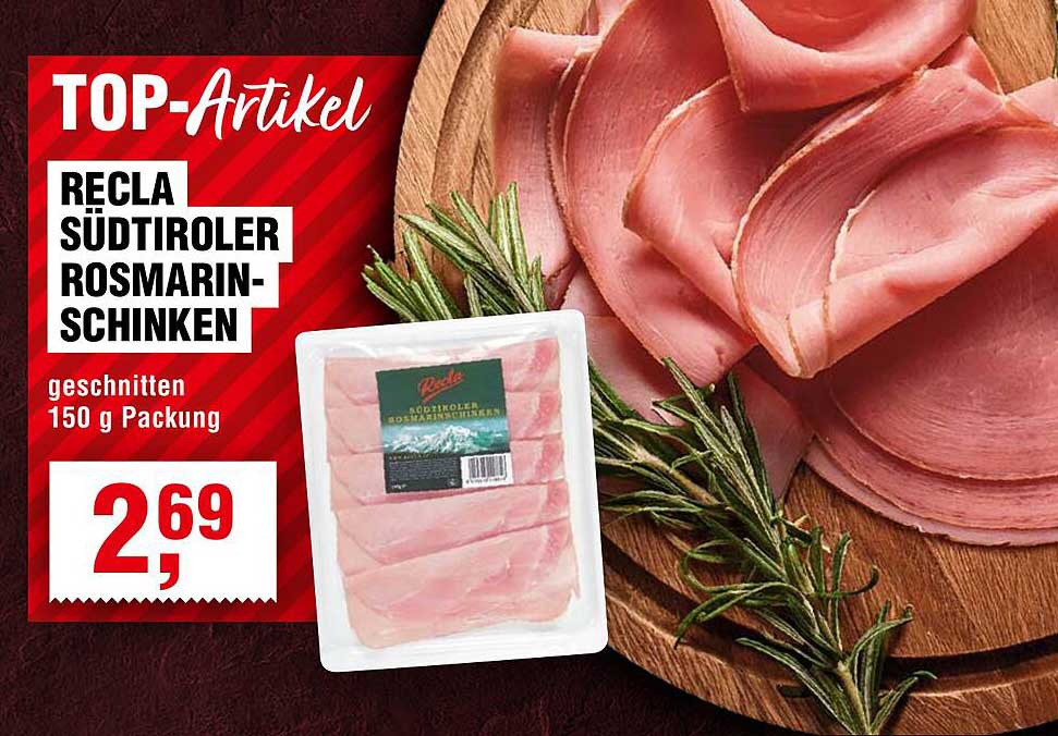 Recla Südtiroler Rosmarin-Schinken 150 g