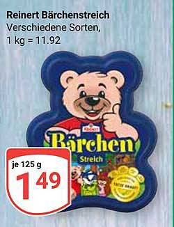 Reinert Bärenstreich 125 g - Verschiedene Sorten