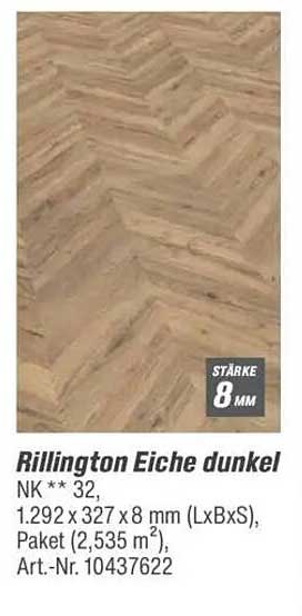 Rillington Eiche dunkel - Laminatboden