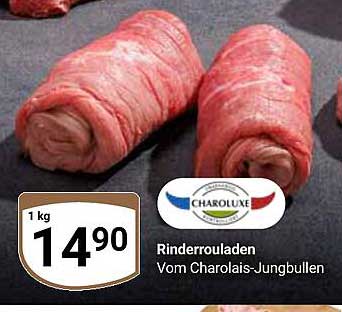 Rinderrouladen vom Charolais-Jungbullen
