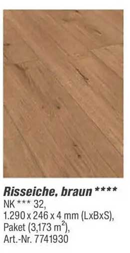 Risseiche, braun ****