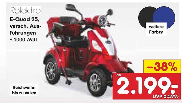 Rolektro E-Quad 25, versch. Ausführungen