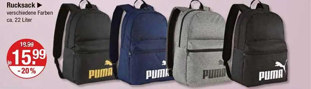 Rucksack von Puma in verschiedenen Farben – ca. 22 Liter