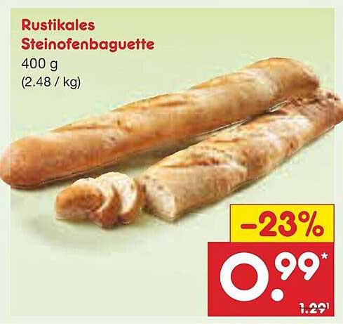 Rustikales Steinofenbaguette 400 g